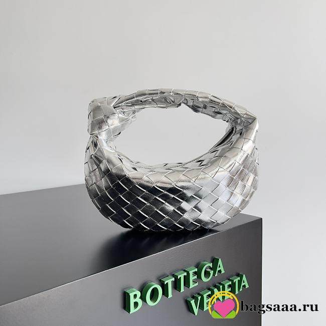 Bagsaaa Bottega Veneta Mini Jodie 651876 silver - 26cm - 1