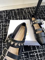 Bagsaaa Dior Punk Ballet Flat Black Supple Calfskin S900 - 2