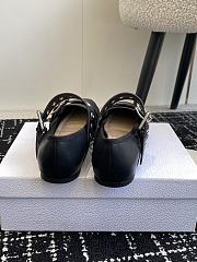 Bagsaaa Dior Punk Ballet Flat Black Supple Calfskin S900 - 3