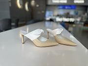 Bagsaaa Jimmy Choo Rali Natural/Latte Nappa Leather and Rafia Pumps 7.5cm - 4