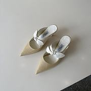 Bagsaaa Jimmy Choo Rali Natural/Latte Nappa Leather and Rafia Pumps 7.5cm - 2