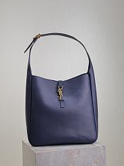 Bagsaaa YSL Le 5 À 7 Supple Large In Grained Leather 753837 Blue - 30 X 31 X 13 CM - 1