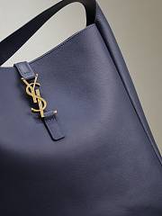 Bagsaaa YSL Le 5 À 7 Supple Large In Grained Leather 753837 Blue - 30 X 31 X 13 CM - 2