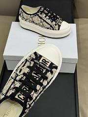 Bagsaaa Walk'n'Dior Platform Sneaker Beige and Black Cannage Tweed - 2