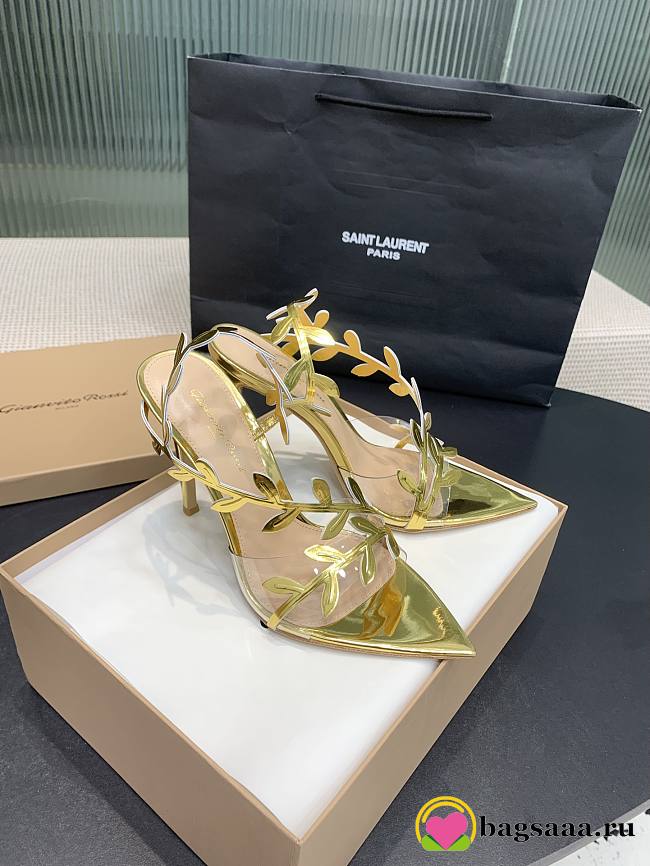 Bagsaaa Gianvito Rossi Flavia Gold - 10.5cm - 1