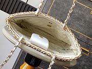 Bagsaaa Chanel Small Tote Beige & White Cotton Crochet AS5235 - 21 x 33 x 11cm - 4
