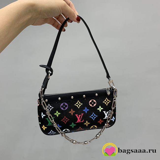 Bagsaaa M13663 LV x TM Pochette Accessoires Black Multicolored - 22cm - 1