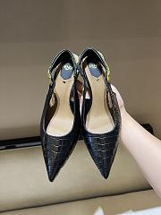 Bagsaaa Fendi Colibrì Lite Black leather flat slingbacks - 1