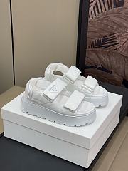 Bagsaaa Prada Padded nappa leather sandals white - 1