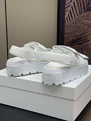 Bagsaaa Prada Padded nappa leather sandals white - 3