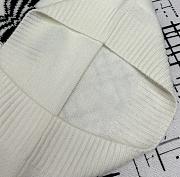 Bagsaaa Dior Short-Sleeved Sweater White Cashmere Knit with Black Christian Dior Papillon Motif - 2