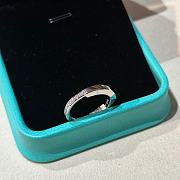 Bagsaaa Tiffany Lock Ring in silver with Diamonds  - 3