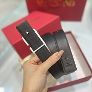 Bagsaaa Valentino Garavani VLogo leather belt white 3.8cm - 2