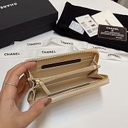 Bagsaaa Chanel Ohanel Beige Wallet - 16.5*9cm - 3