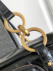 Bagsaaa Prada Dangle medium leather top-handle bag 1BB138 black - 30cm - 4