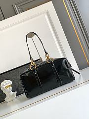Bagsaaa Prada Dangle medium leather top-handle bag 1BB138 black - 30cm - 2