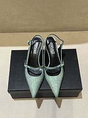 Bagsaaa Versace Slingback Pump Green - 2