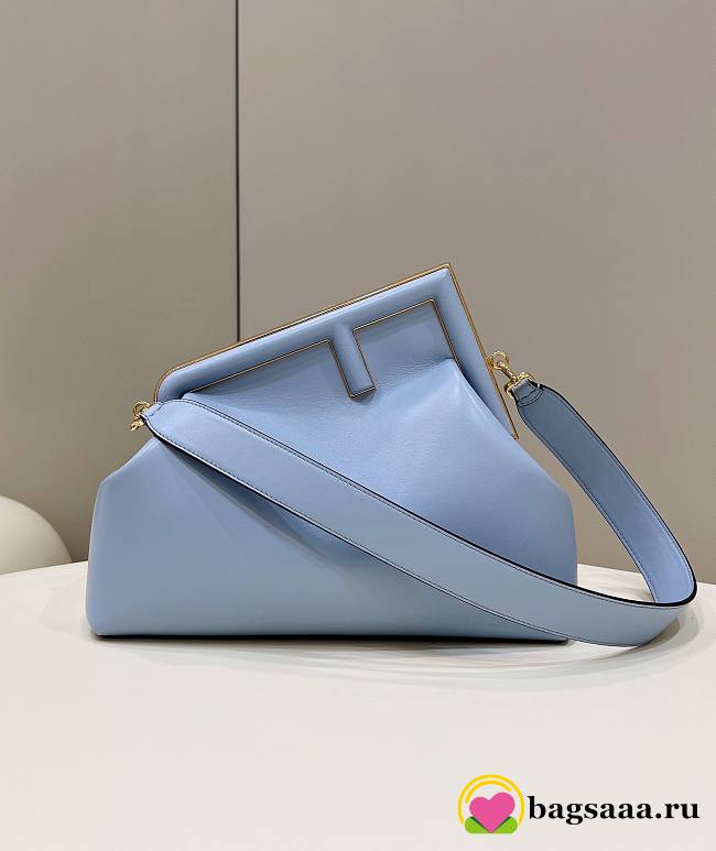 Bagsaaa Fendi First Shoulder Bag Blue - 30cm - 1