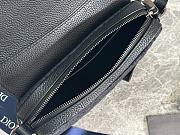 Bagsaaa Mini Saddle Bag Black Dior Oblique Jacquard and Black Grained Calfskin - 19.5cm - 5