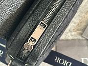 Bagsaaa Mini Saddle Bag Black Dior Oblique Jacquard and Black Grained Calfskin - 19.5cm - 4