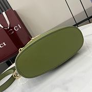 Bagsaaa Gucci 73 mini bucket bag 833665 green suede - 20cm - 4