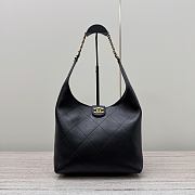 Bagsaaa Chanel Large Hobo Bag AS5410 Black Lambskin - 37cm - 1