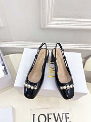 Bagsaaa Dior Paris Slingback Pump Black Patent Calfskin - 1