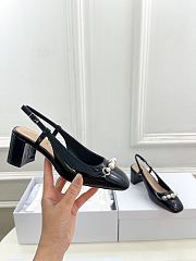 Bagsaaa Dior Paris Slingback Pump Black Patent Calfskin - 3