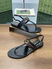 Bagsaaa Gucci Women's Interlocking G Web sandal 782421 black - 4
