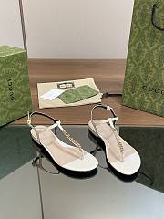 Bagsaaa Gucci Signoria thong-strap sandals white - 4