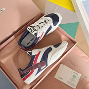 Bagsaaa Miu Miu Gymnasium technical fabric and suede sneakers Blue/Amaranth - 4