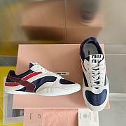 Bagsaaa Miu Miu Gymnasium technical fabric and suede sneakers Blue/Amaranth - 3