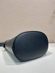 Bagsaaa Prada Buckle leather bucket bag with belt 1BE085 black - 29cm - 2
