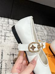 Bagsaaa LV Romy Flat Ballerina White - 4