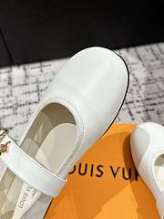 Bagsaaa LV Romy Flat Ballerina White - 3