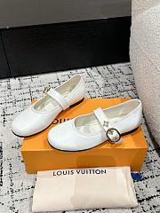 Bagsaaa LV Romy Flat Ballerina White - 2