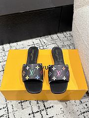 Bagsaaa LV x TM 6AM Flat Mule Multicolored Black - 1