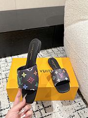 Bagsaaa LV x TM 6AM Flat Mule Multicolored Black - 4