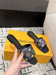 Bagsaaa LV x TM 6AM Flat Mule Multicolored Black - 2