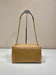 Bagsaaa Prada Doux medium leather shoulder bag 1BD371 beige - 29cm - 4