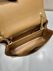 Bagsaaa Prada Doux medium leather shoulder bag 1BD371 beige - 29cm - 3