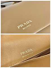 Bagsaaa Prada Doux medium leather shoulder bag 1BD371 beige - 29cm - 2