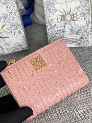 Bagsaaa Miss Dior Dahlia Wallet Pink - 11.5 x 9 x 2 cm - 2