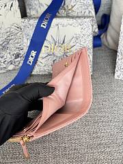 Bagsaaa Miss Dior Dahlia Wallet Pink - 11.5 x 9 x 2 cm - 4