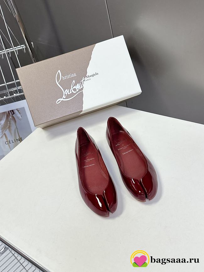 Bagsaaa CL Marlougiela Ballerinas Dark Red Patent calf leather - 1