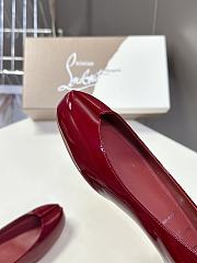 Bagsaaa CL Marlougiela Ballerinas Dark Red Patent calf leather - 3