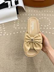 Bagsaaa Chanel Bow Slide Sandals Beige - 2