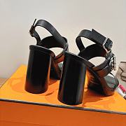 Bagsaaa Hermes Keen 90 Sandals Black - 3