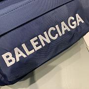 Bagsaaa Balenciaga Wheel Hip Bag Red Navy blue - 23cm - 4