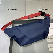 Bagsaaa Balenciaga Wheel Hip Bag Red Navy blue - 23cm - 3